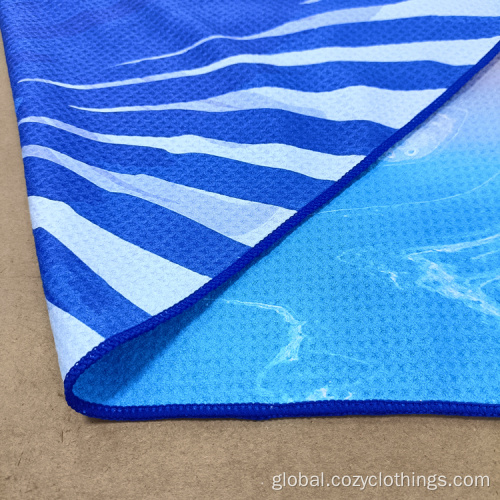 Cotton Beach Towel Favors Custom printed microfiber waffle weave beach towel Manufactory